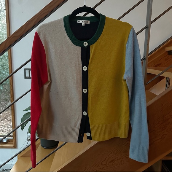 Alex Mill Francis Cardigan 💙💛❤️ - Picture 3 of 6